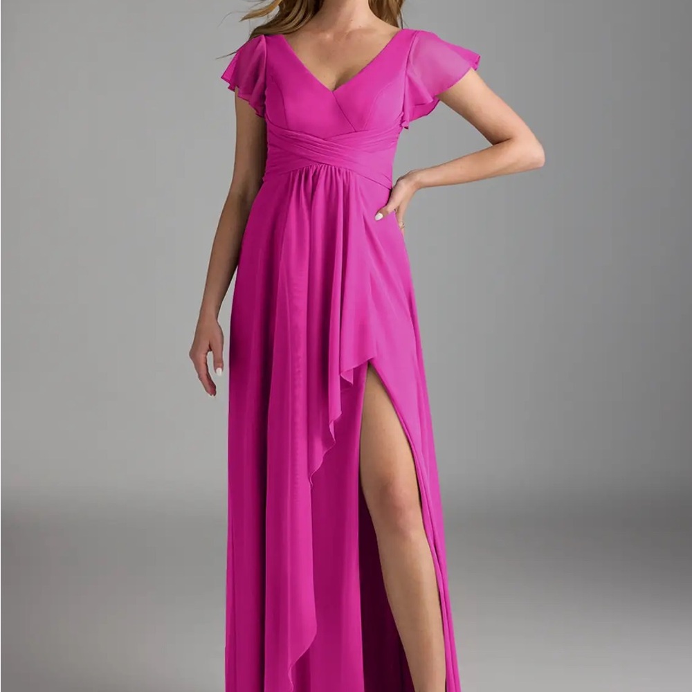 Azazie Fuchsia Maxi Dress
